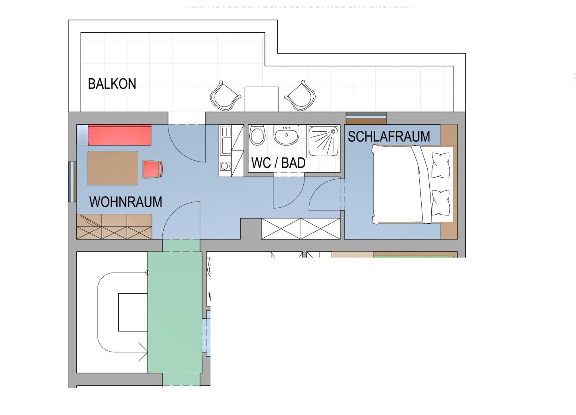 Appartement Scheibling Saint Wolfgang Rum bild