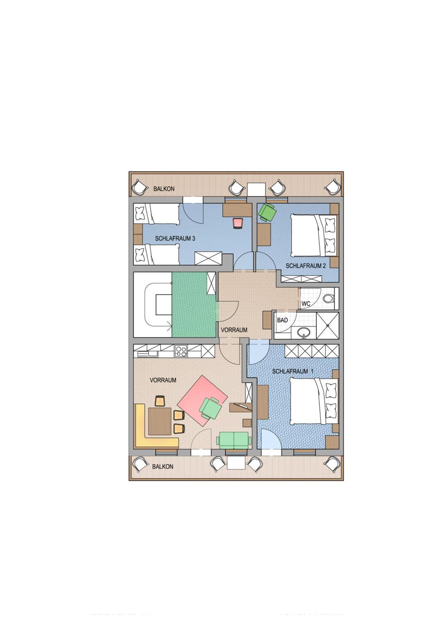 Appartement Scheibling Saint Wolfgang Rum bild
